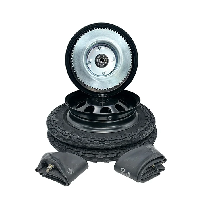 10″ Black Wheel Package – Universal Tire – 72 Tooth Sprocket