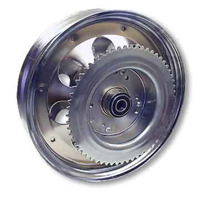 10″ Chrome Steel Wheel 35 Sprocket and Drum 60 Tooth