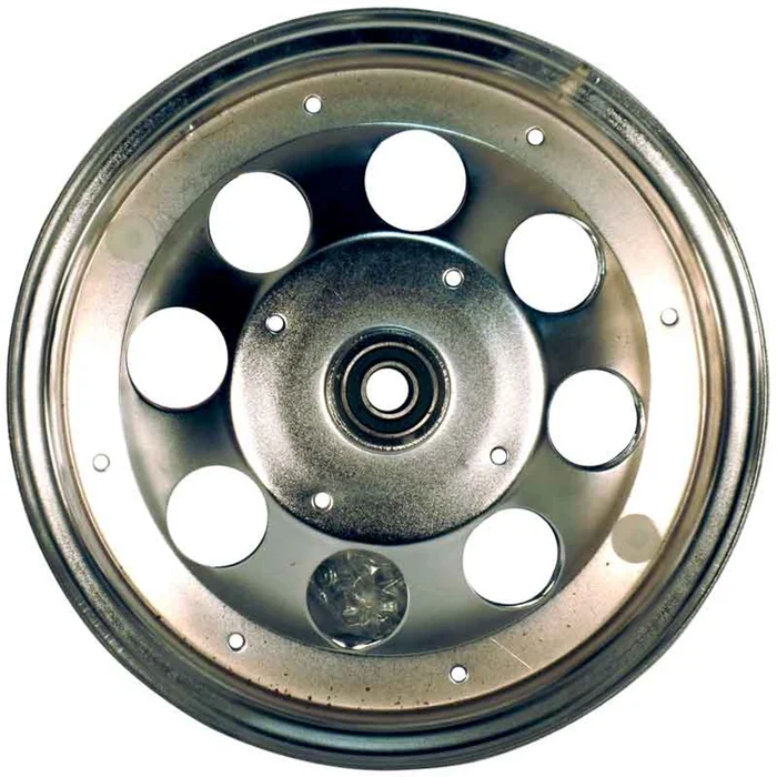 10″ Steel Wheel, Chrome Plated, With 5/8″ ID Precision Ball Bearings