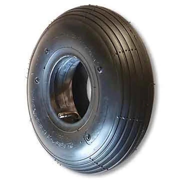 10 X 3.00 x 4 Ribbed Tire, 4 Ply, 3.2″ Wide, 10.0″ OD, Round Profile