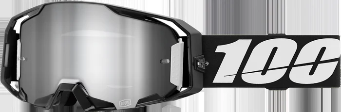 100% Armatic Goggle Black with Mirror Silver Flash Lens
