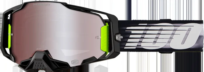 100% Armega Hiper Goggle Lightspeed with Mirror Silver Lens