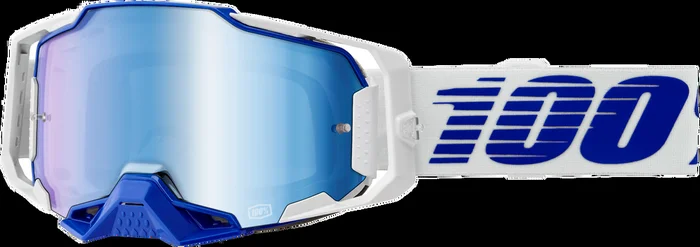 100 Percent Armega Goggle Blue Mirror Blue Lens