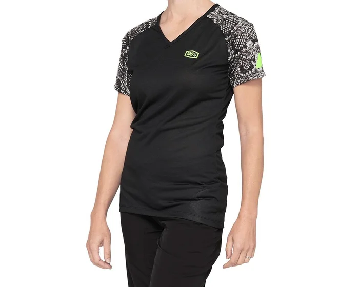 100% Women’s Airmatic Jersey (Black Python) (L)