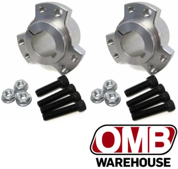 (2) 1″ Drift Trike Go Kart Live Axle Billet Aluminum Rear Wheel Hubs w/Hardware