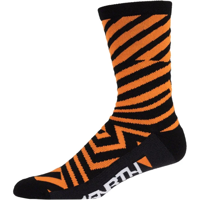 45NRTH Dazzle Midweight Wool Bike Socks – Orange