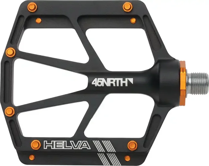 45NRTH Helva Platform Pedals 9/16″ Chromoly Axle 12 Replaceable Alloy Pins Black