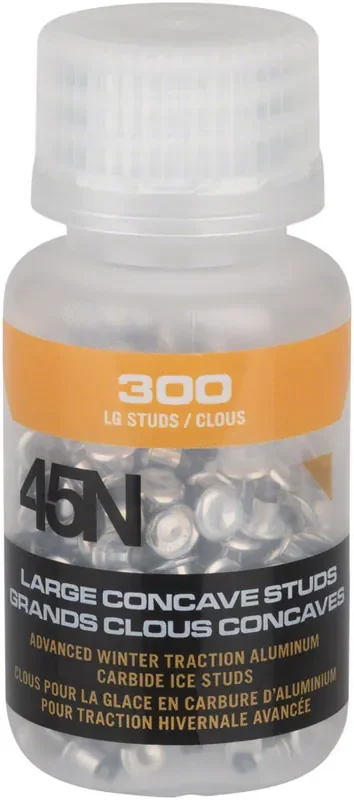 45NRTH Large Concave Carbide Aluminum Tire Studs – 300 Pack