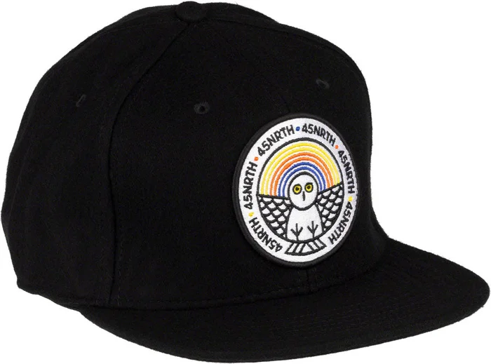 45NRTH Winter Wonder Wool Snapback Hat – Black Adjustable