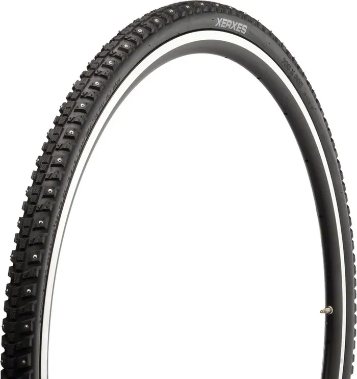 45NRTH Xerxes Tire 700 x 30 Clincher Steel Black 33tpi 140 Carbide Steel Studs