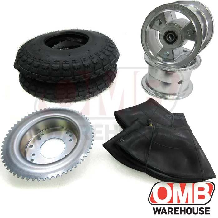 5″ Tri-Star Wheel Package – Universal Tire – 60 Tooth Sprocket