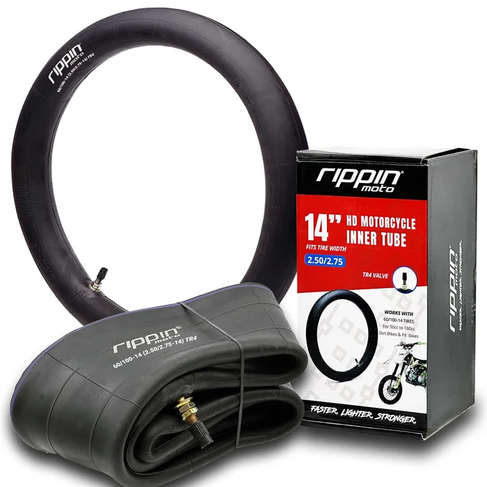 60/100-14 (2.50/2.75 x 14) Heavy Duty 14″ Motorcycle Inner Tube – 3mm Thick