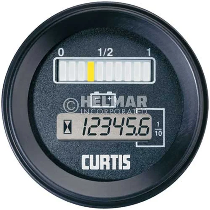803RB2448BCJ Curtis Battery and Hour Gauge Model 803 Dimensions with Lift Lockout, 24/48 Volt