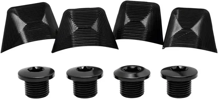 absoluteBLACK Crank Bolts and Covers – For Ultegra 6800 Cranks, Black