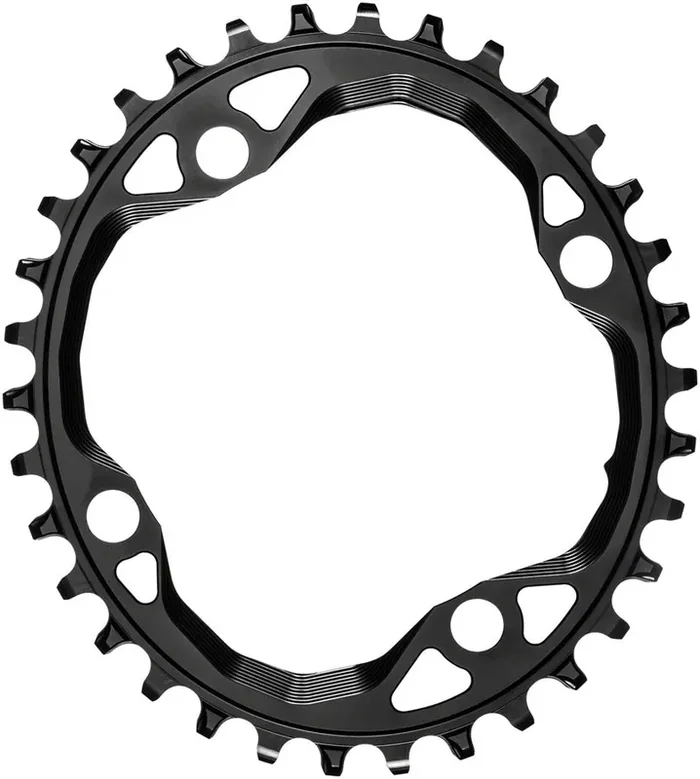 absoluteBLACK Oval Narrow Wide Chainring 34t 104 BCD 4-Bolt 10/11/12-Spd Alloy