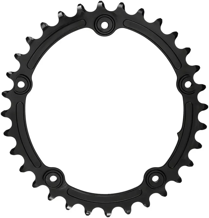 absoluteBLACK Premium Sub-Compact Oval Chainring 110 BCD 11-Speed Aluminum Black