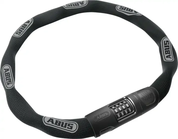 Abus 8808C Chain Lock – Combination, 3.7‘, 8mm Square, Black