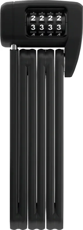 Abus BORDO Lite 6055C/85 Folding Lock – Combination, SH Bracket, 2.8‘, 5mm, Black, Black