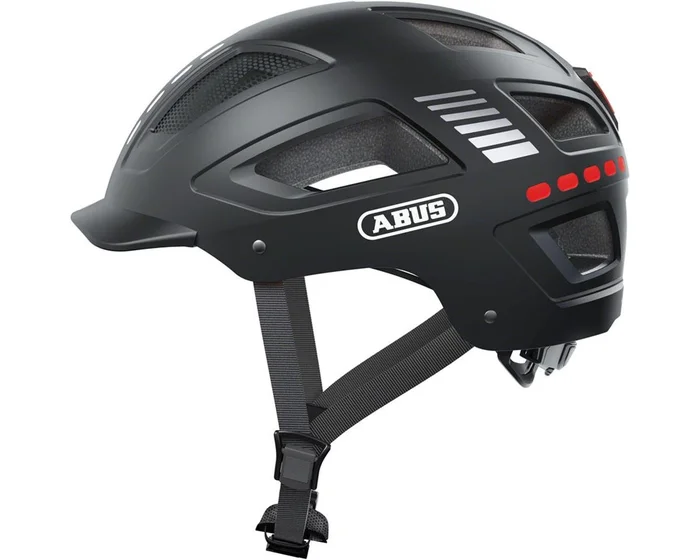 Abus Hyban 2.0 Urban Helmet (Signal Black) (52-58cm) (M) (w/Rear LED)