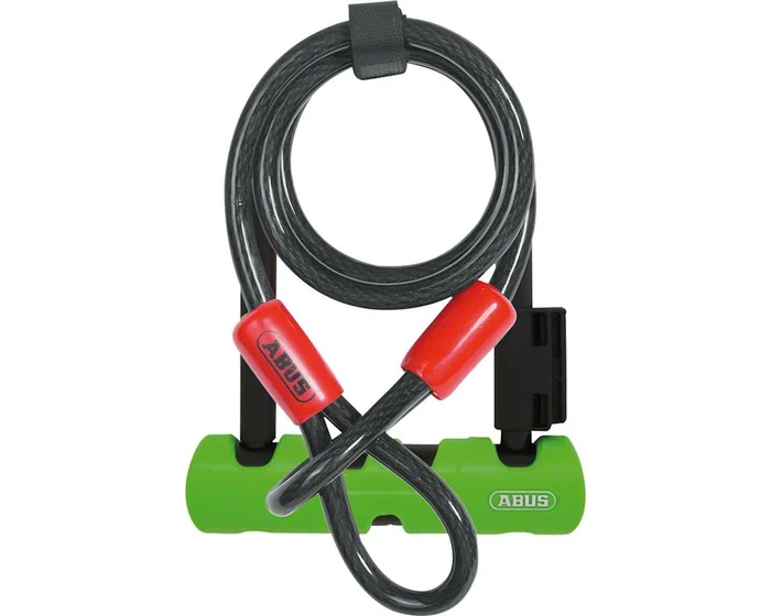 Abus Keyed U-Lock Ultra Mini 410 Plus Cobra Cable (Black) (5.5″ Shackle)