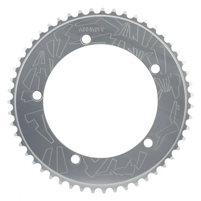 Affinity Pro Track Chainring 51t 144 BCD 5-Bolt Aluminum Polished Silver