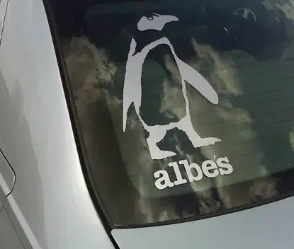 ALBE‘S BIGGIE PENGUIN 12inch DIECUT STICKER