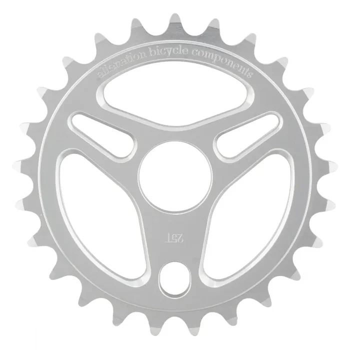 Alienation Enterprise Chainring 25T 1pc 1/8in Steel Silver BMX Bike