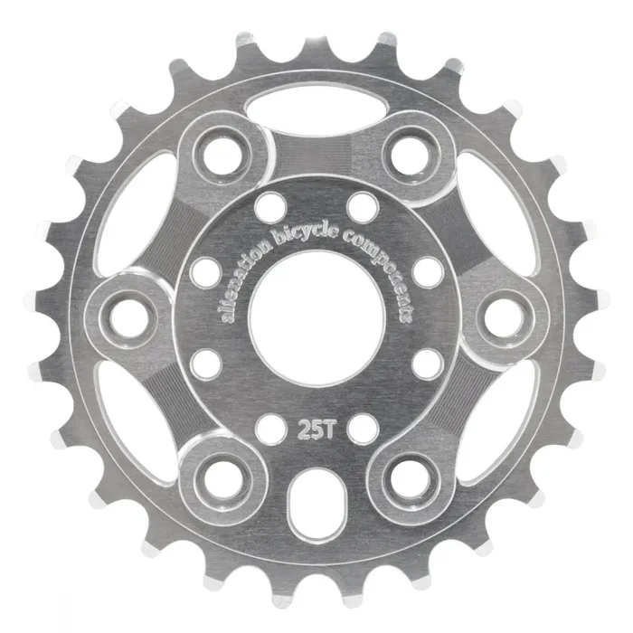 Alienation Lynx Chainring 25t 1pc 1/8 Aluminum Silver BMX Bike