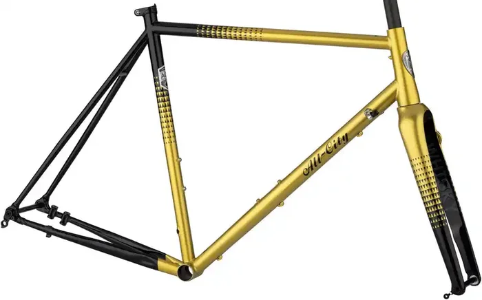 All-City Zig Zag Frameset – 700c, Steel, Golden Leopard, 61cm