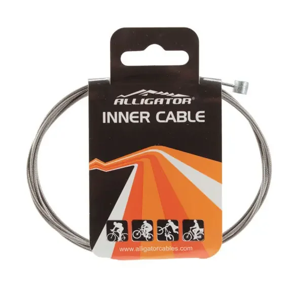 Alligator X-Long Brake Cable (Mtn), Stainless-Slick – Each