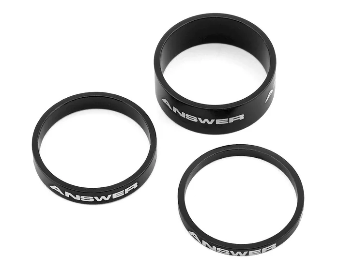 Answer Alloy Spacer (Black) (3 Pack) (1″)