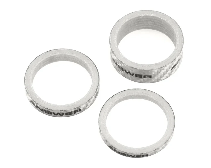 Answer Carbon Spacer (Silver) (3 Pack) (1″)