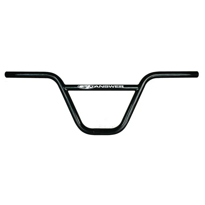 AnswerBMX Pro Flat CrMo BMX Bars, (22.2) 8″, Black