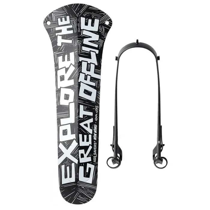 Ass Savers Win Wing 2 Gravel Fender Collection – Recycled Material, Clip-On Design, Universal Fit, Durable Performance, Stylish Cycling Accessories