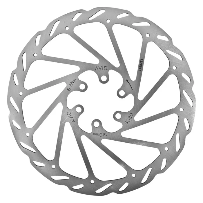 Avid G2 CleanSweep Disc Brake Rotor – 180mm 6-Bolt Silver