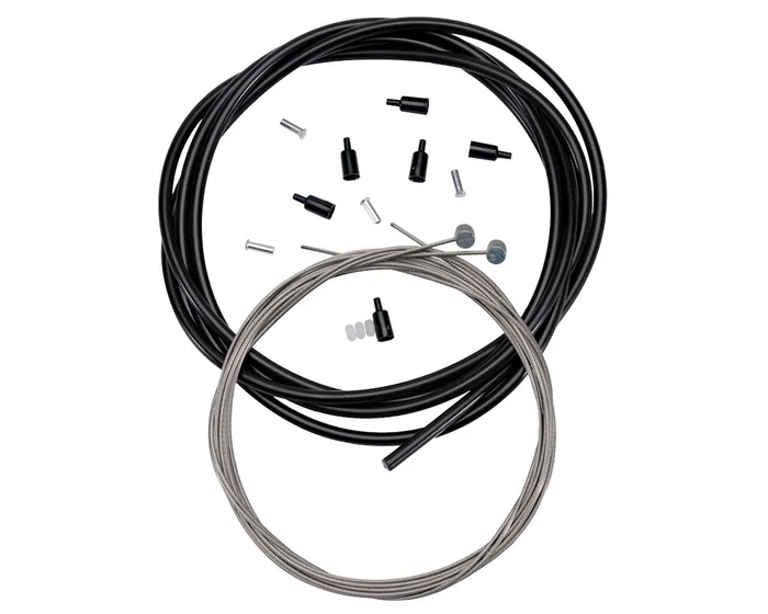 Aztec Super Slic Brake Cables (Black) (Stainless) (2 Pack) (1.5mm) (1800mm) (Mountain Cable) (w/ Housing)