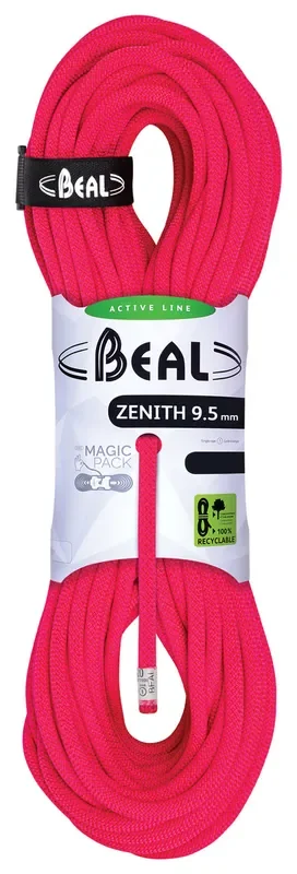 Beal Zenith 9.5mmx50m Pink Cl Active Line / Classic Climbing Rope