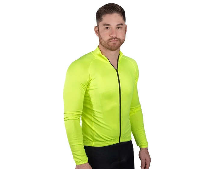 Bellwether Men’s Draft Long Sleeve Jersey (Hi-Vis) (S)