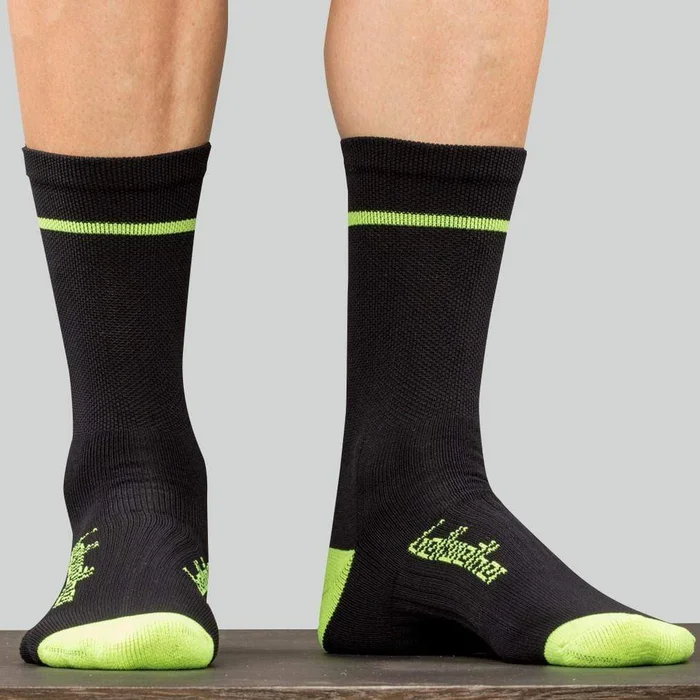 Bellwether Optime Cycling Socks – Black/Yellow