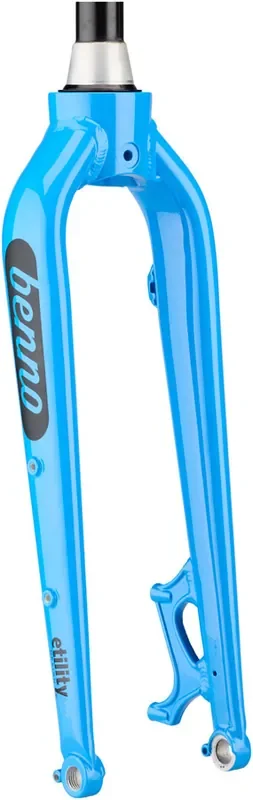 Benno Boost Replacement Fork – Aluminum, 2022+, Thru-Axle, 24″, Post Mount, Machine Blue