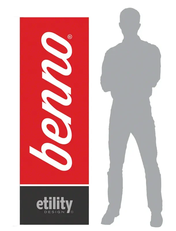 Benno Logo Banner with X-Stand – 60 x 180cm
