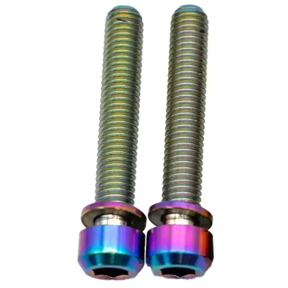 Better Bolts Enve Seat Post Clamp, Rainbow, 2/Count