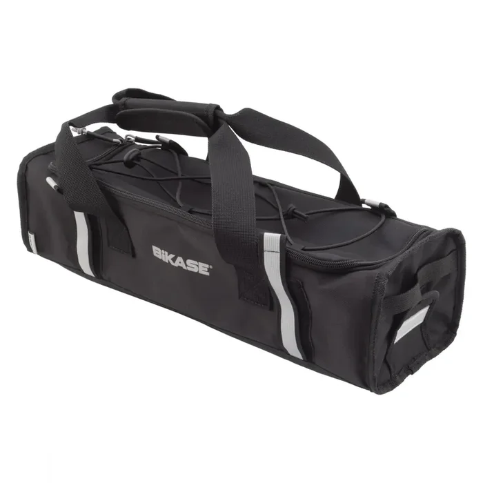 Bikase E-Bike Battery Rack Bag Black 5x5x17in Velcro Straps