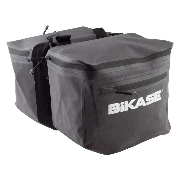 Bikase Urbanator Adjustable Panniers Bag Black 11.5×10.5x6in Velcro Straps
