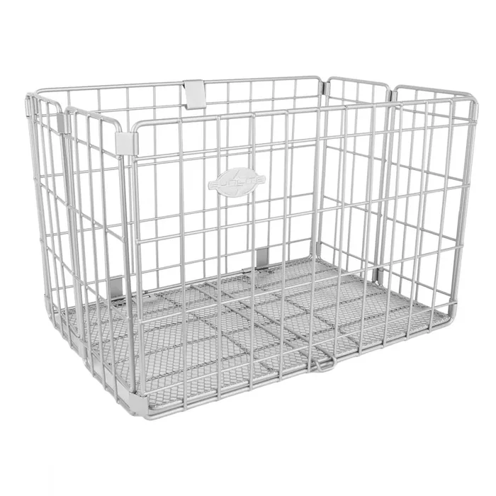 Bike Basket Sunlite Folding Silver Steel 13×8.62×8.62`