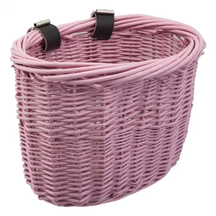 Bike Basket Sunlite Mini Willow Bushel Pink Willow 9.8x6x6.7`