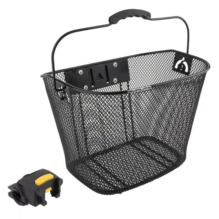 Bike Basket Sunlite QR Mesh Black Steel Mesh 13.75×10.25×10.25`