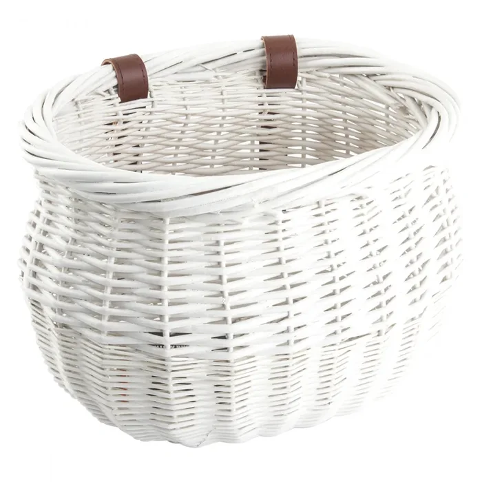 Bike Basket Sunlite Willow Bushel White Willow 13x8x9`
