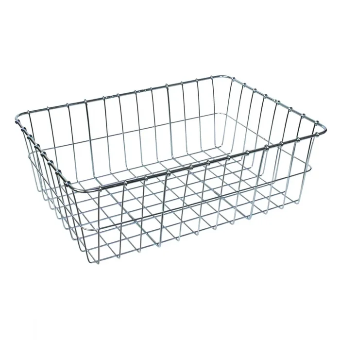 Bike Basket Wald Products No Hardware Silver Steel 15x10x5`
