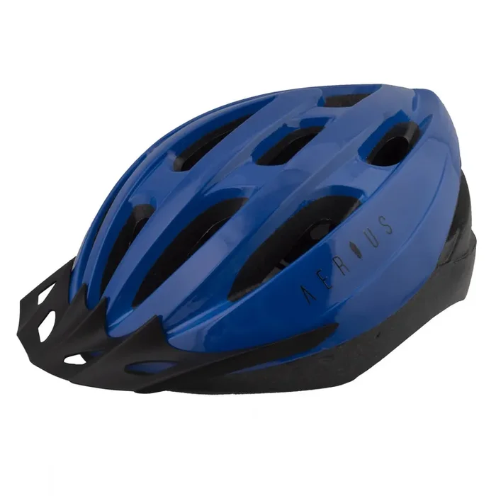Bike Helmet Aerius V19-Sport All-Purpose In-Mold Head Lock System Blue Medium/Large